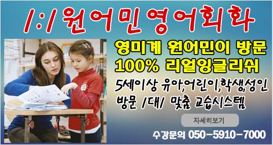 영어과외  1:1원어민영어회화
